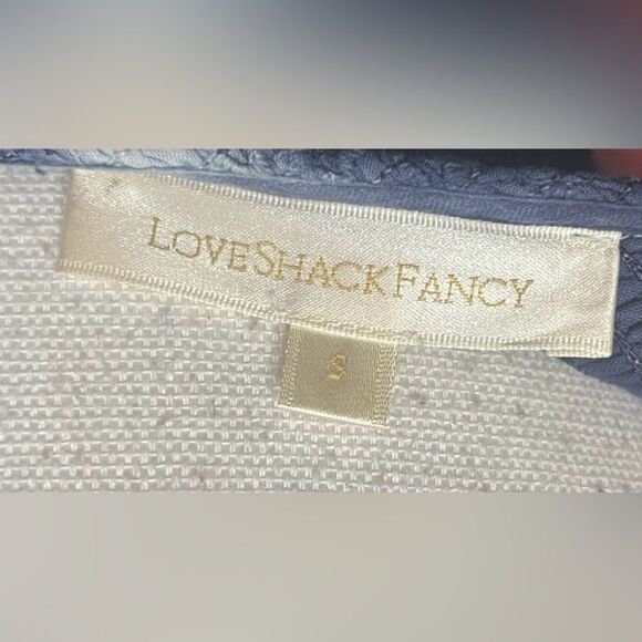 LoveShackFancy Cedria Dress Hand Dyed Midnight - Picture 5 of 5